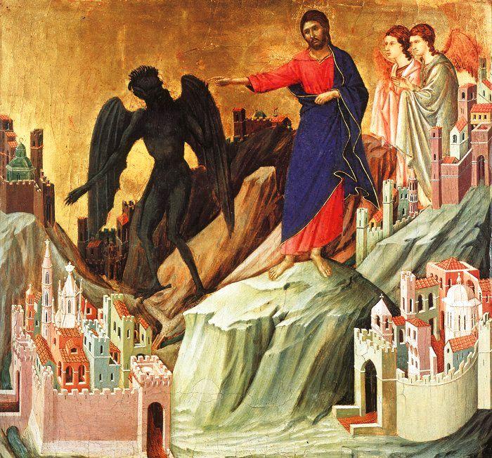 Duccio di Buoninsegna Temptation on the Mount